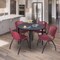 Regency Kahlo Round Table & Chair Sets, 48 W, 48 L, 29 H, Wood, Metal, Plastic Top, Grey TPL48RNDGYBK47BY - alternate 1